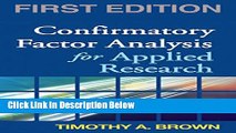 [Fresh] Confirmatory Factor Analysis for Applied Research, First Edition (Methodology in the