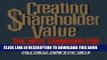 [PDF] Creating Shareholder Value: A Guide for Managers and Investors Full Colection