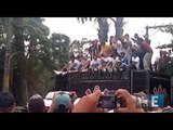 Time do Corinthians faz festa em São Paulo