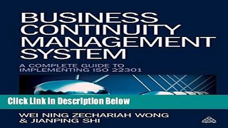 [Fresh] Business Continuity Management System: A Complete Guide to Implementing ISO 22301 New Ebook