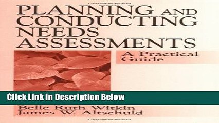 [Fresh] Planning and Conducting Needs Assessments: A Practical Guide New Books