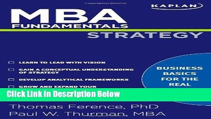 Tải video: [Fresh] MBA Fundamentals Strategy (Kaplan Test Prep) Online Books