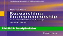[Fresh] Researching Entrepreneurship: Conceptualization and Design (International Studies in
