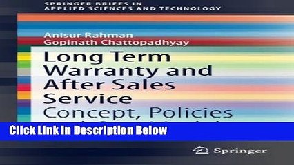 [Best] Long Term Warranty and After Sales Service: Concept, Policies and Cost Models