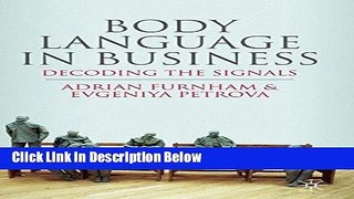 [Reads] Body Language in Business: Decoding the Signals Online Books