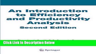 [Best] An Introduction to Efficiency and Productivity Analysis Online Books