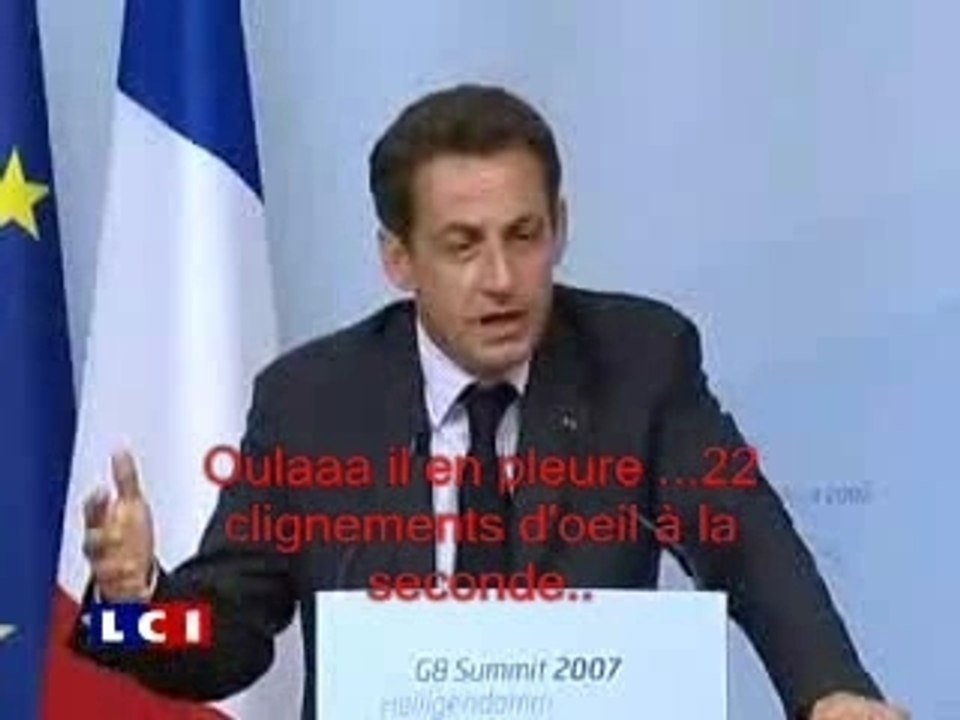 Sarkozy ivre au G8 - Humour version Pastis