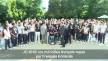 Rio 2016 : François Hollande reçoit les médaillés olympiques à l'Élysée