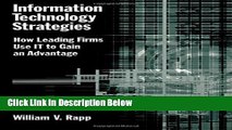 [Fresh] Information Technology Strategies: How Leading Firms Use IT to Gain an Advantage Online