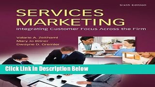 [Fresh] Services Marketing (6th Edition) New Ebook