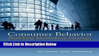 [Fresh] Consumer Behavior: Building Marketing Strategy, 12th Edition New Ebook