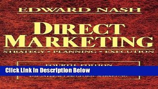 [Best] Direct Marketing: Strategy, Planning, Execution Online Books
