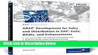 [Reads] ABAP Development for Sales and Distribution in SAP: Exits, BAdIs, and Enhancements (Sap