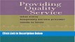 [Best] Providing Quality Service: What Every Hospitality Service Provider Needs to Know Online Books