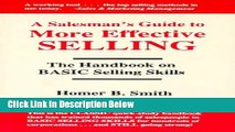 [Fresh] Salesman s Guide to More Effective Selling: The Handbook of Selling Skills New Ebook