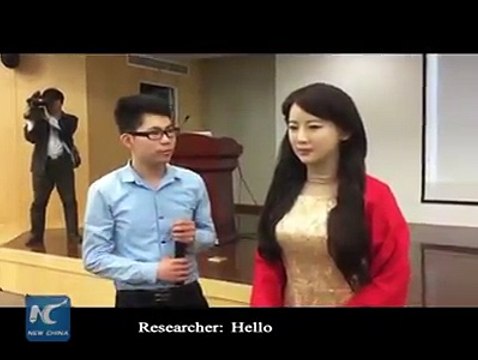 Chinese Beauty Girl interactive Robot