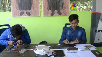 Mahasiswa ISI Jogja Perkenalkan Engraving Kepada Pelajar
