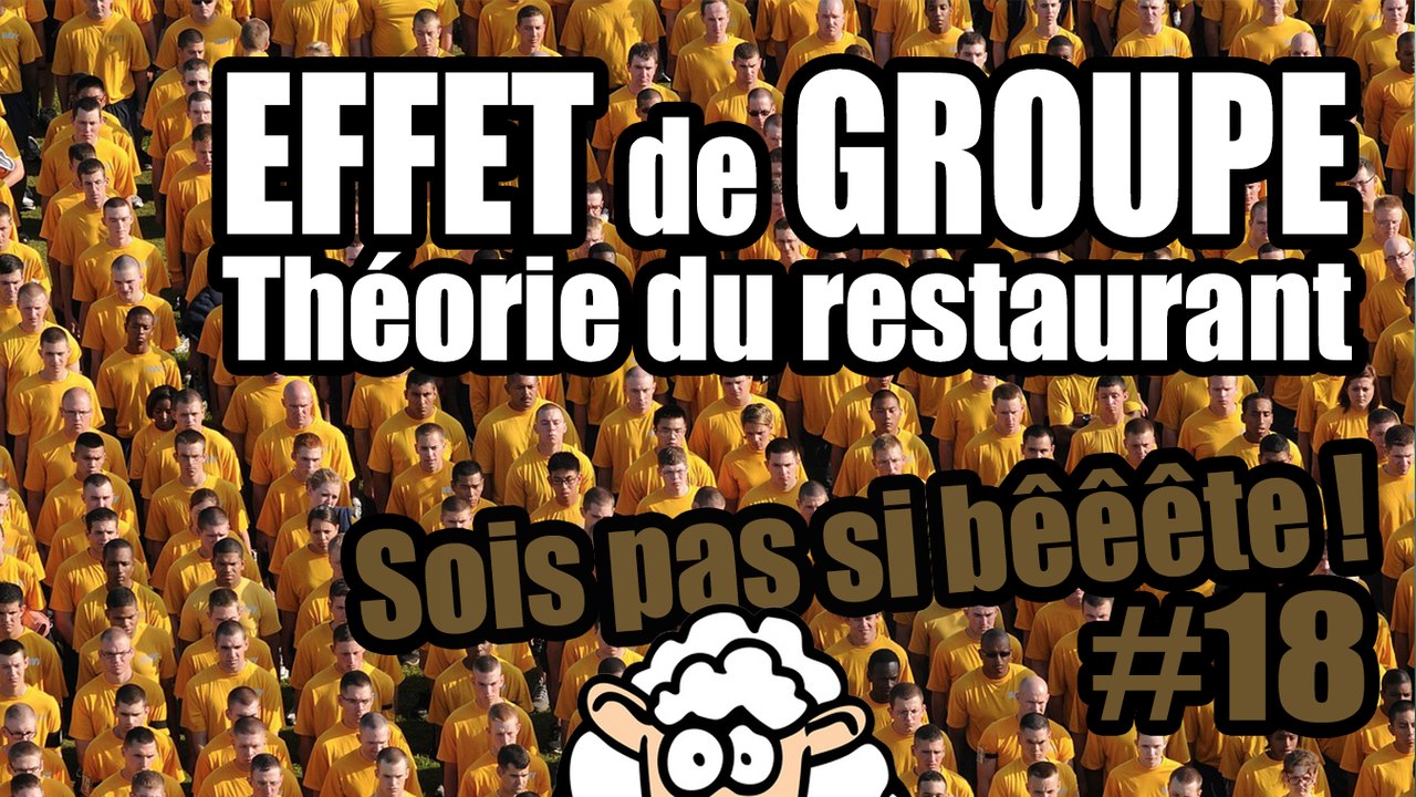 EFFET de GROUPE : théorie du restaurant - Sois pas si bêêête #18