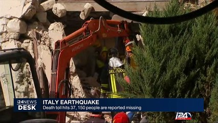 Italy earthquake : death toll hits 37, 150 people are reported missing