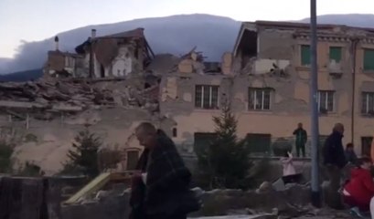 Les images des dégâts provoqués par le séisme en Italie