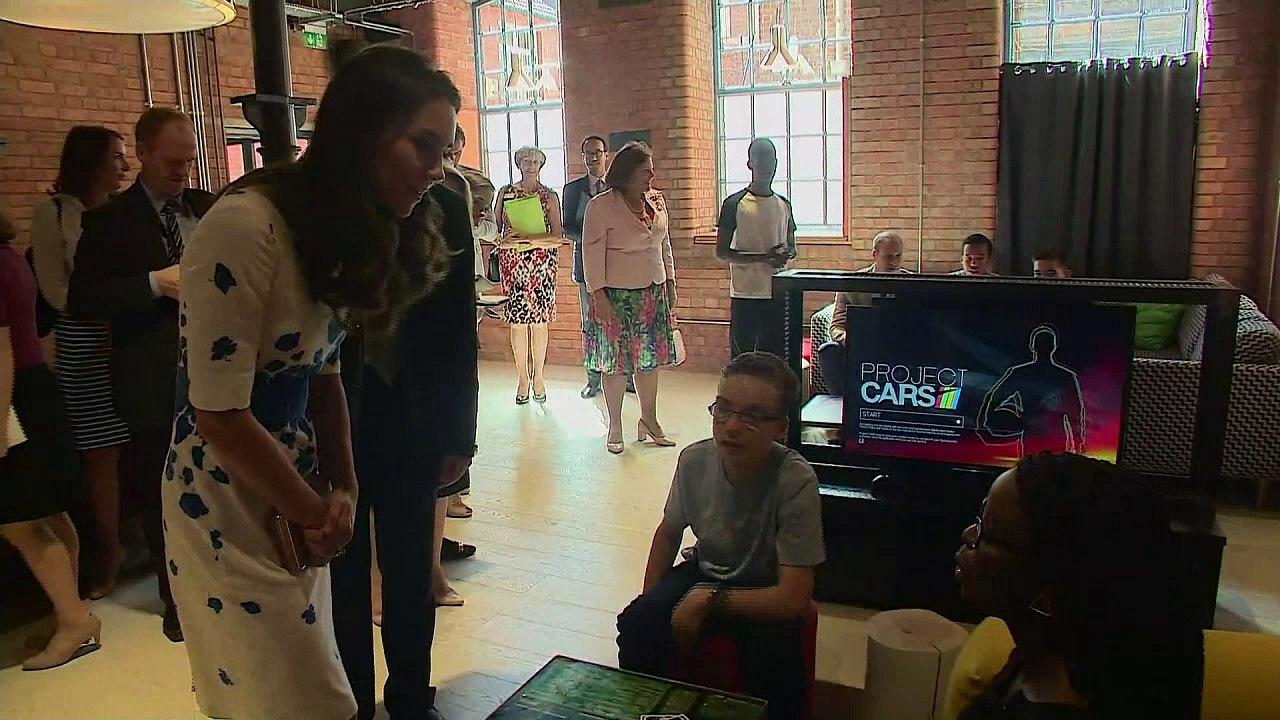 Wills plays while Kate helps in the kithchen at Bute Mills