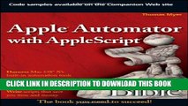 New Book Apple Automator with AppleScript Bible