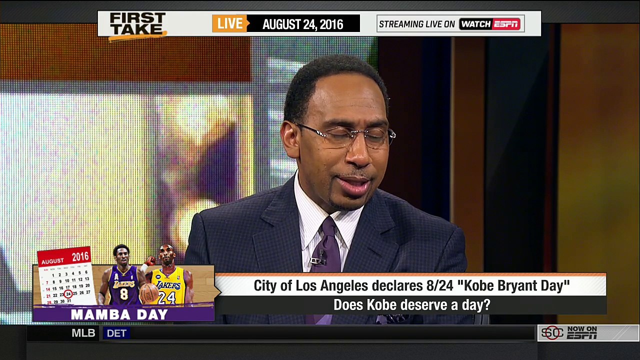 First Take - Does Kobe deserve a "Kobe Bryant Day" ?