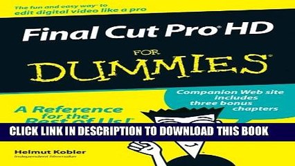 Collection Book Final Cut Pro HD For Dummies