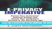 New Book The E-Privacy Imperative: Protect Your Customers  Internet Privacy and Ensure Your