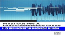 New Book Apple Pro Training Series: Final Cut Pro X Quick-Reference Guide