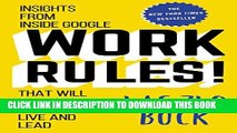 New Book Work Rules!: Insights from Inside Google That Will Transform How You Live and Lead