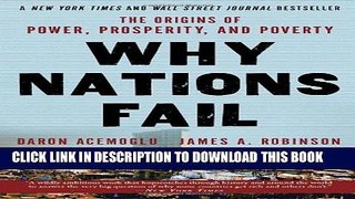 New Book Why Nations Fail: The Origins of Power, Prosperity, and Poverty