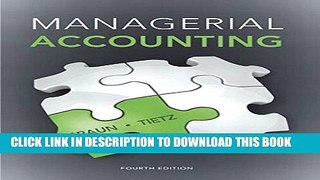 New Book Managerial Accounting (4th Edition)