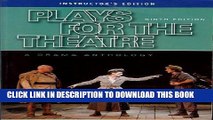 New Book Plays for the Theatre Ninth Edition Instructer s Edition (Wadsworth Series in Theatre)