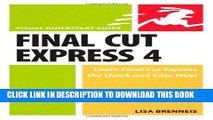 New Book Final Cut Express 4: Visual QuickStart Guide