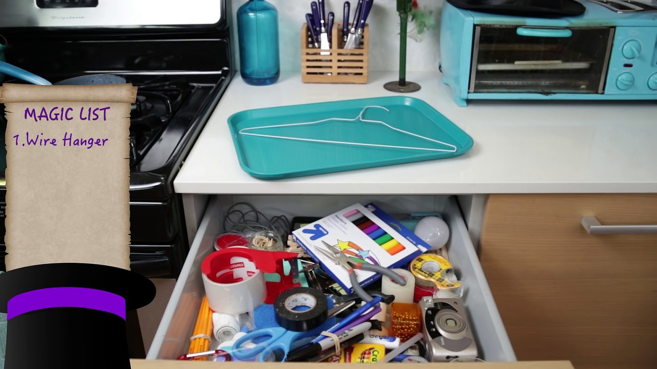 Skewer Through Tongue Trick   JUNK DRAWER MAGIC