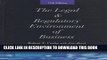 New Book The Legal and Regulatory Environment of Business