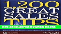 New Book 1,200 Great Sales Tips for Real Estate Pros