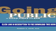 New Book Going Public in Good Times and Bad: A Legal and Business Guide for New Media Companies
