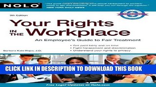 New Book Your Rights in the Workplace