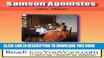 New Book Samson Agonistes