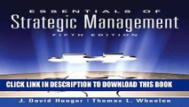 [Download] Essentials of Strategic Management (5th Edition) Paperback Free