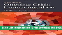 New Book Ongoing Crisis Communication: Planning, Managing, and Responding