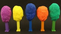 Foam Clay PEZ Candy Dispensers Surprise Learn Colours Hello Kitty Superman Angry Birds Kung Fu Panda Superman
