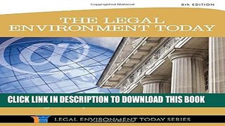 New Book The Legal Environment Today