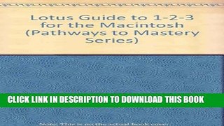 New Book The Lotus Guide to 1-2-3 for Macintosh