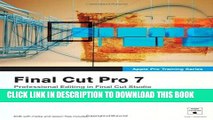 Collection Book Apple Pro Training Series: Final Cut Pro 7 by Weynand. Diana Published by Peachpit