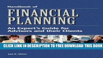 New Book Handbook of Financial Planning: An Expert s Guide for Advisors and their Clients
