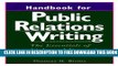 Collection Book Handbook for Public Relations Writing: The Essentials of Style and Format