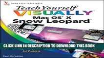 New Book Teach Yourself VISUALLY Mac OS X Snow Leopard